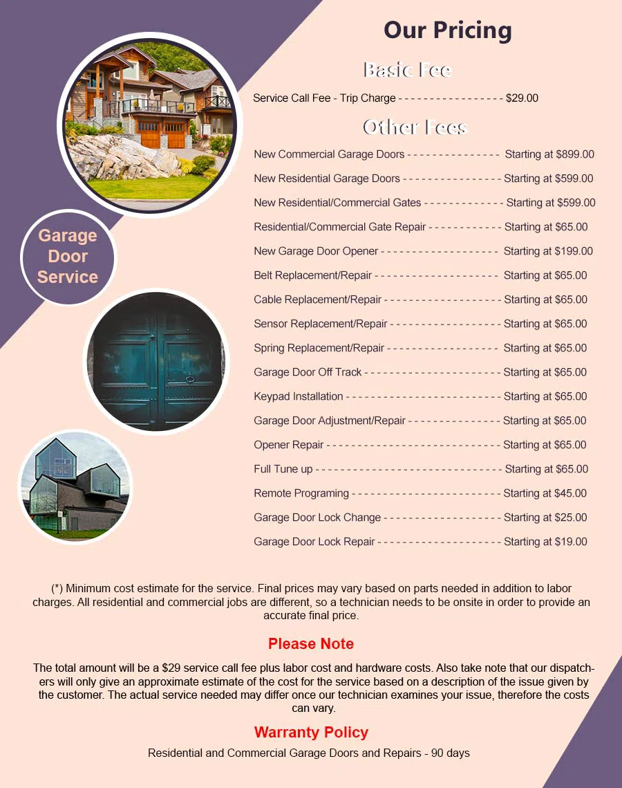 Community Garage Door Service Sussex, WI 262-289-3044